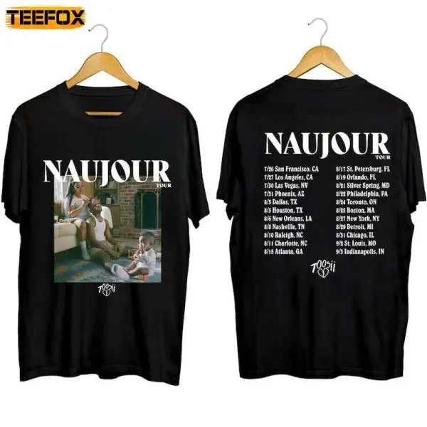 Toosii Naujour Tour 2023 Adult Short-Sleeve T-Shirt Hoodie, Sweatshirt | HypeCrazeTee.com