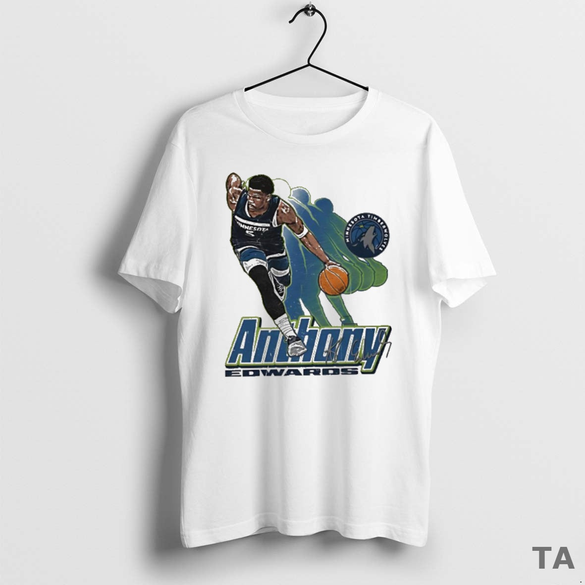 Top Anthony Edwards Minnesota Timberwolves Signature 5 Retro Vibe Graphic T Shirt Sweater Hoodie, Sweatshirt