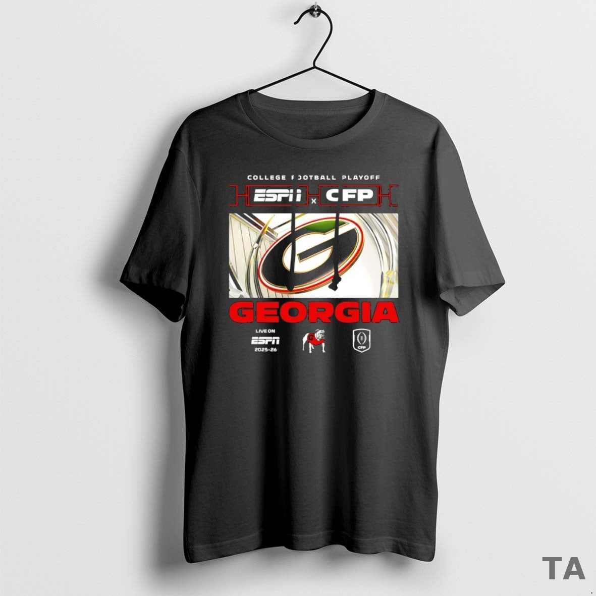 Top College Gameday Georgia Bulldogs 2025 2026 Cfp X Espn Logo T Shirt Sweater Hoodie, Sweatshirt | HypeCrazeTee.com