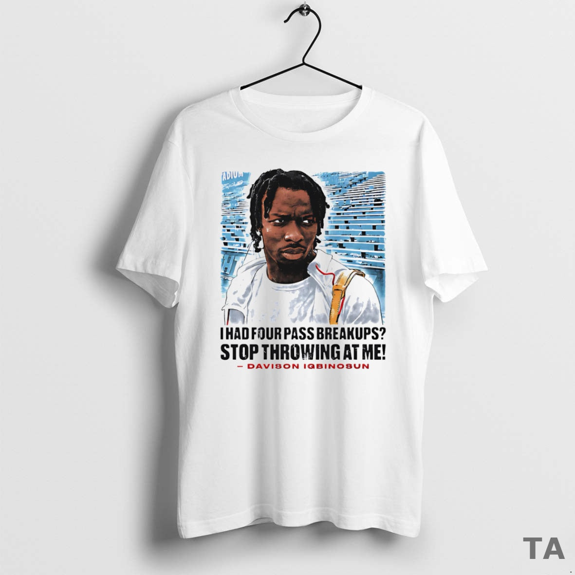 Top Davison Igbinosun College Stop Throwing At Me T Shirt Sweater Hoodie, Sweatshirt | HypeCrazeTee.com