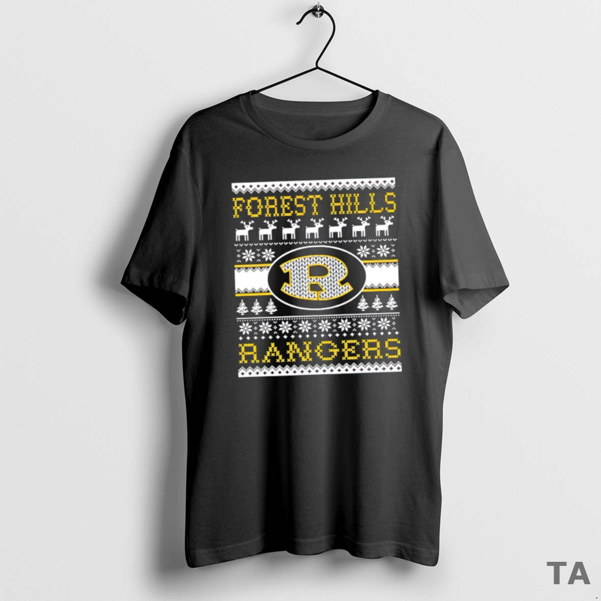 Top Forest Hills Spirit Club Rangers Ugly Christmas T Shirt Sweater Hoodie, Sweatshirt | HypeCrazeTee.com