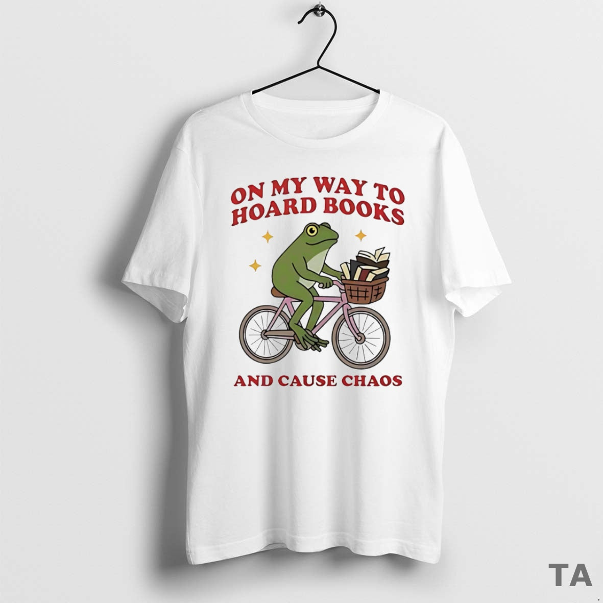 Top Frog Riding Bicycle On Way To Hoard Books And Cause Chaos T Shirt Sweater Hoodie, Sweatshirt | HypeCrazeTee.com
