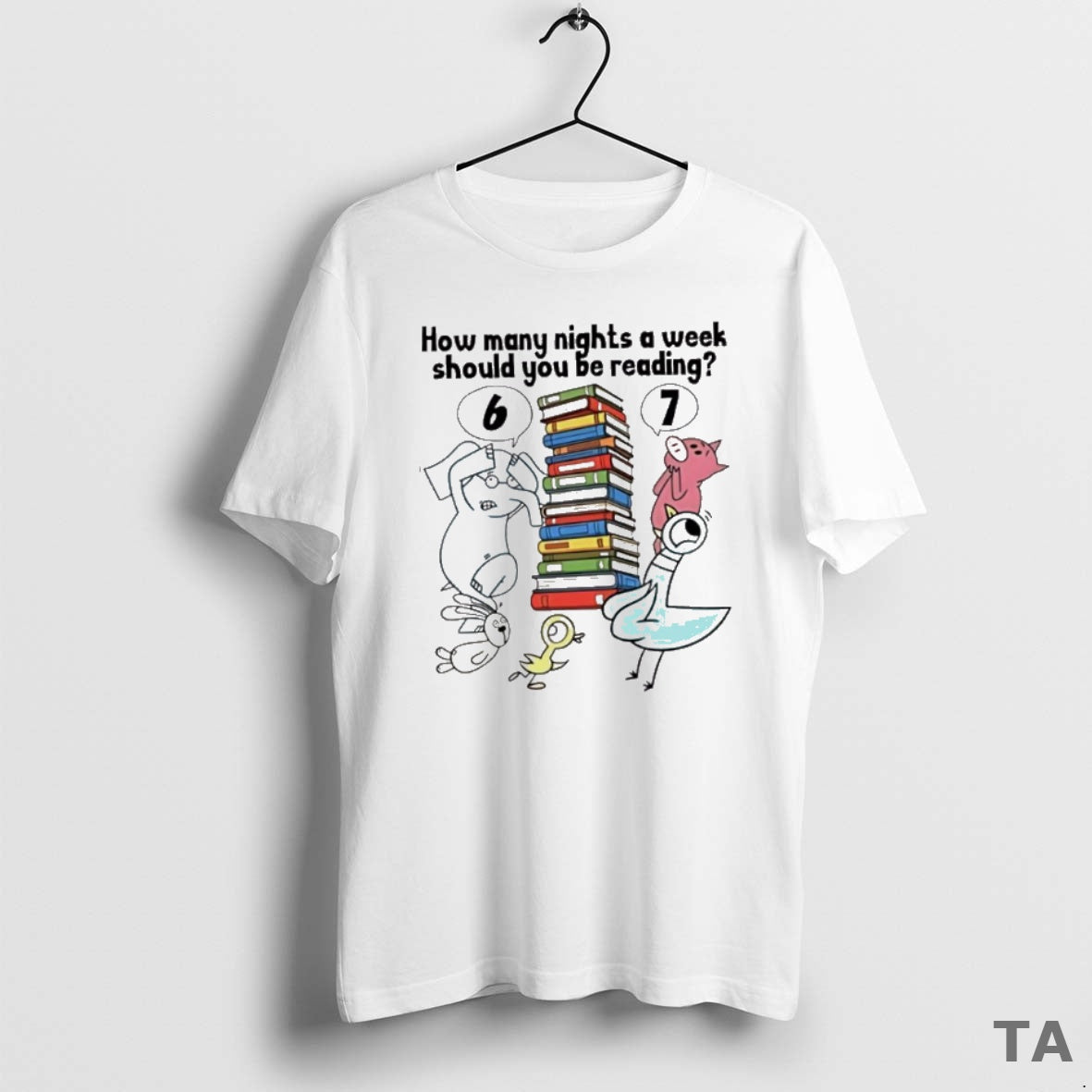 Top How Many Nights A Week Should You Be Reading 6 7 Animal T-Shirts, Hoodie, Sweatshirt | HypeCrazeTee.com
