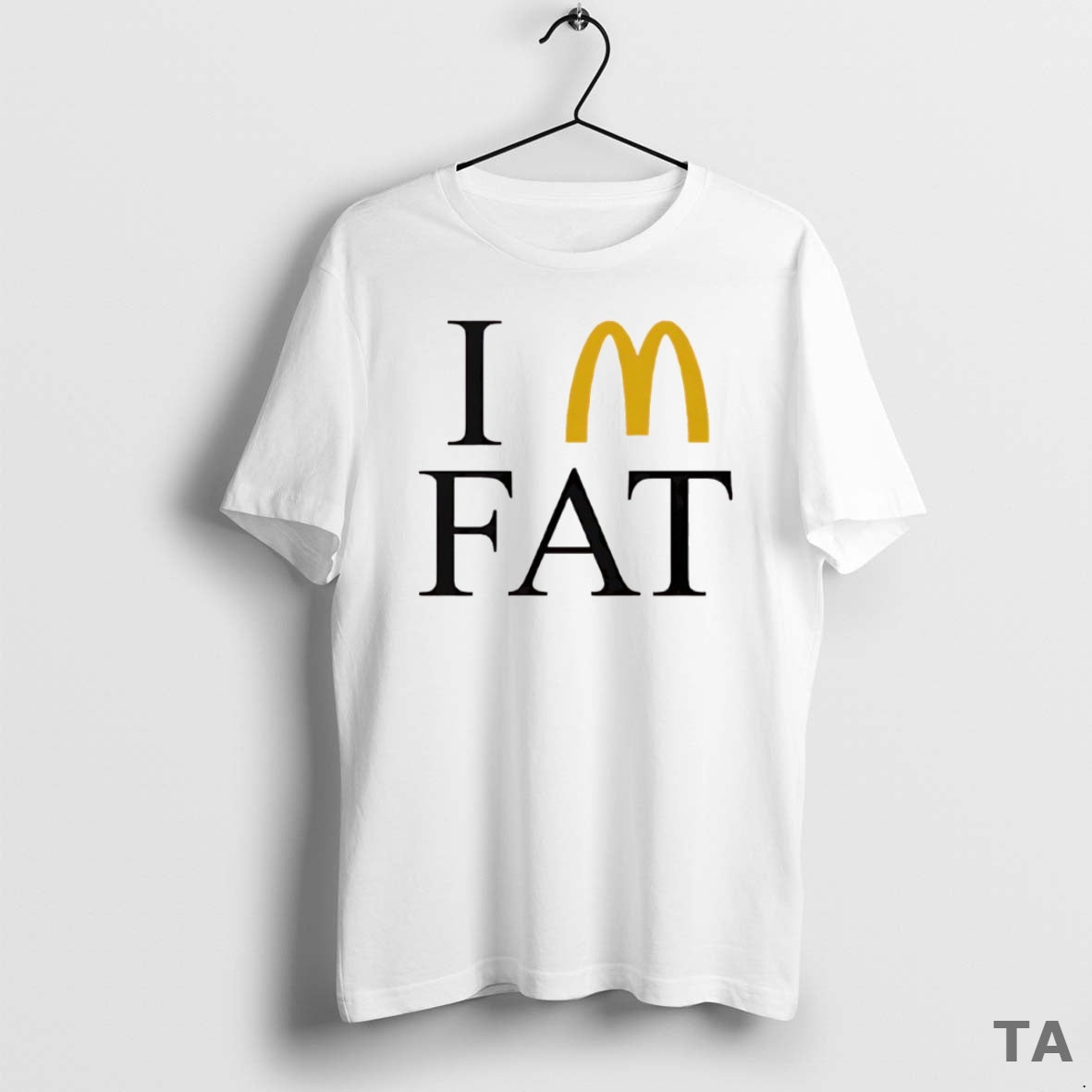 Top Im Fat Mcdonalds Circle T Shirt Sweater Hoodie, Sweatshirt | HypeCrazeTee.com
