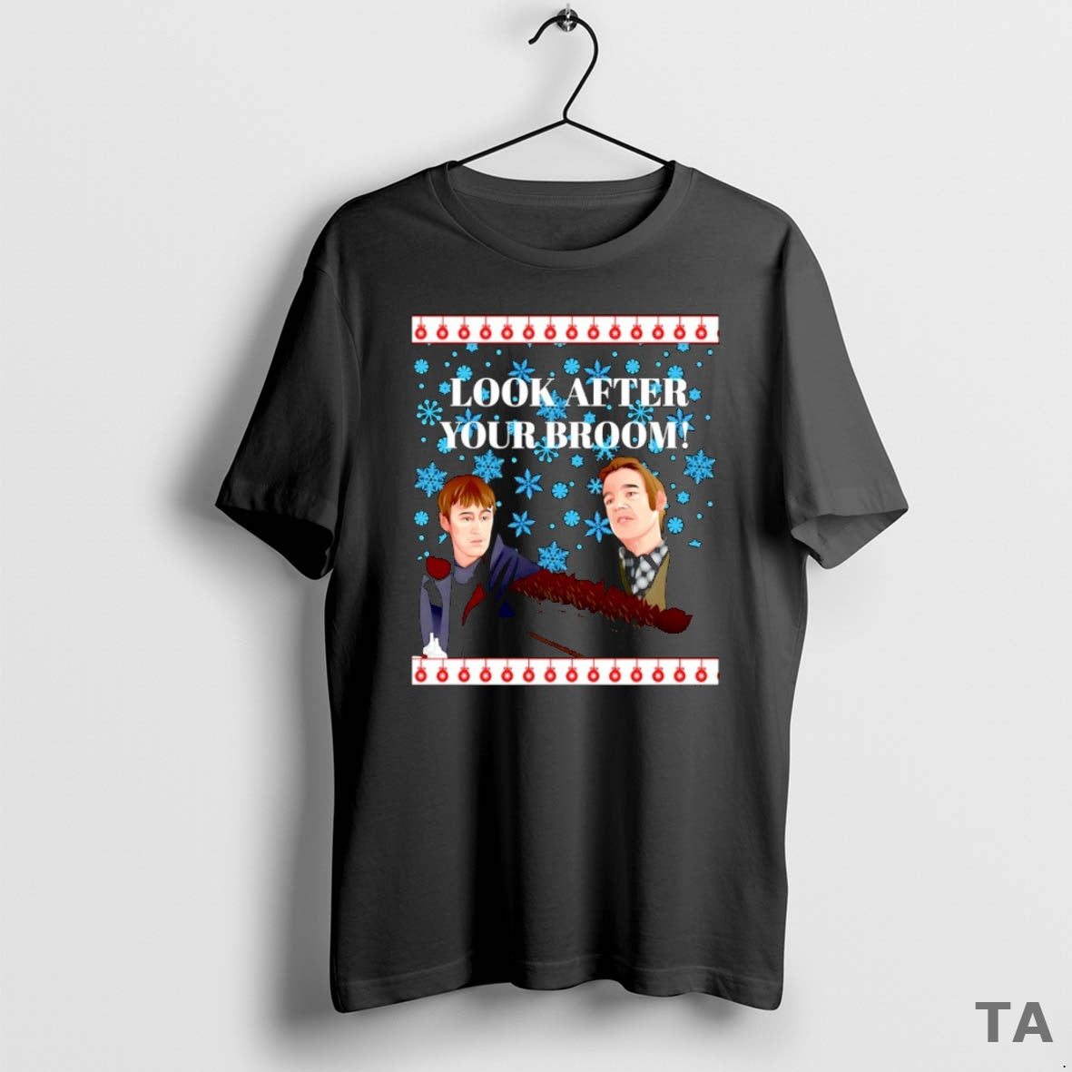 Top Look After Your Broom Ugly Christmas T Shirt Sweater Hoodie, Sweatshirt | HypeCrazeTee.com
