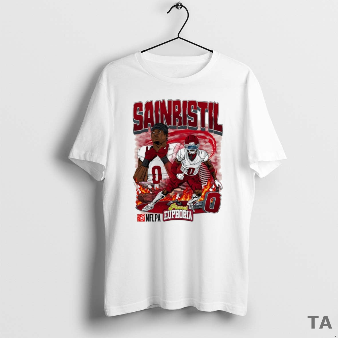 Top Mike Sainristil 0 Washington Commanders Football Comic Circle T Shirt Sweater Hoodie, Sweatshirt | HypeCrazeTee.com