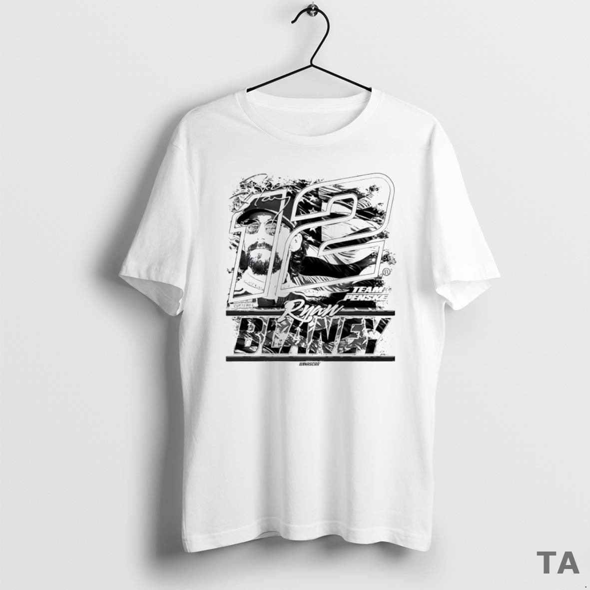 Top Ryan Blaney 12 Team Penske Nascar Cup Series Signature Circle T Shirt Sweater Hoodie, Sweatshirt | HypeCrazeTee.com