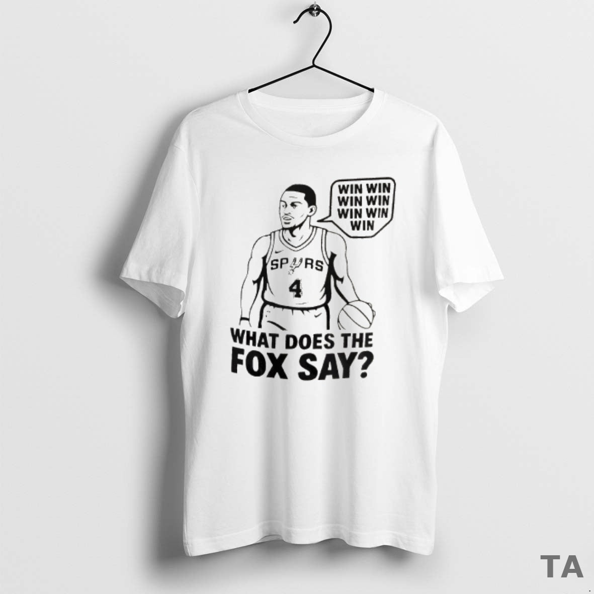 Top San Antonio Spurs Deaaron Fox What Does The Fox Say T Shirt Sweater Hoodie, Sweatshirt | HypeCrazeTee.com