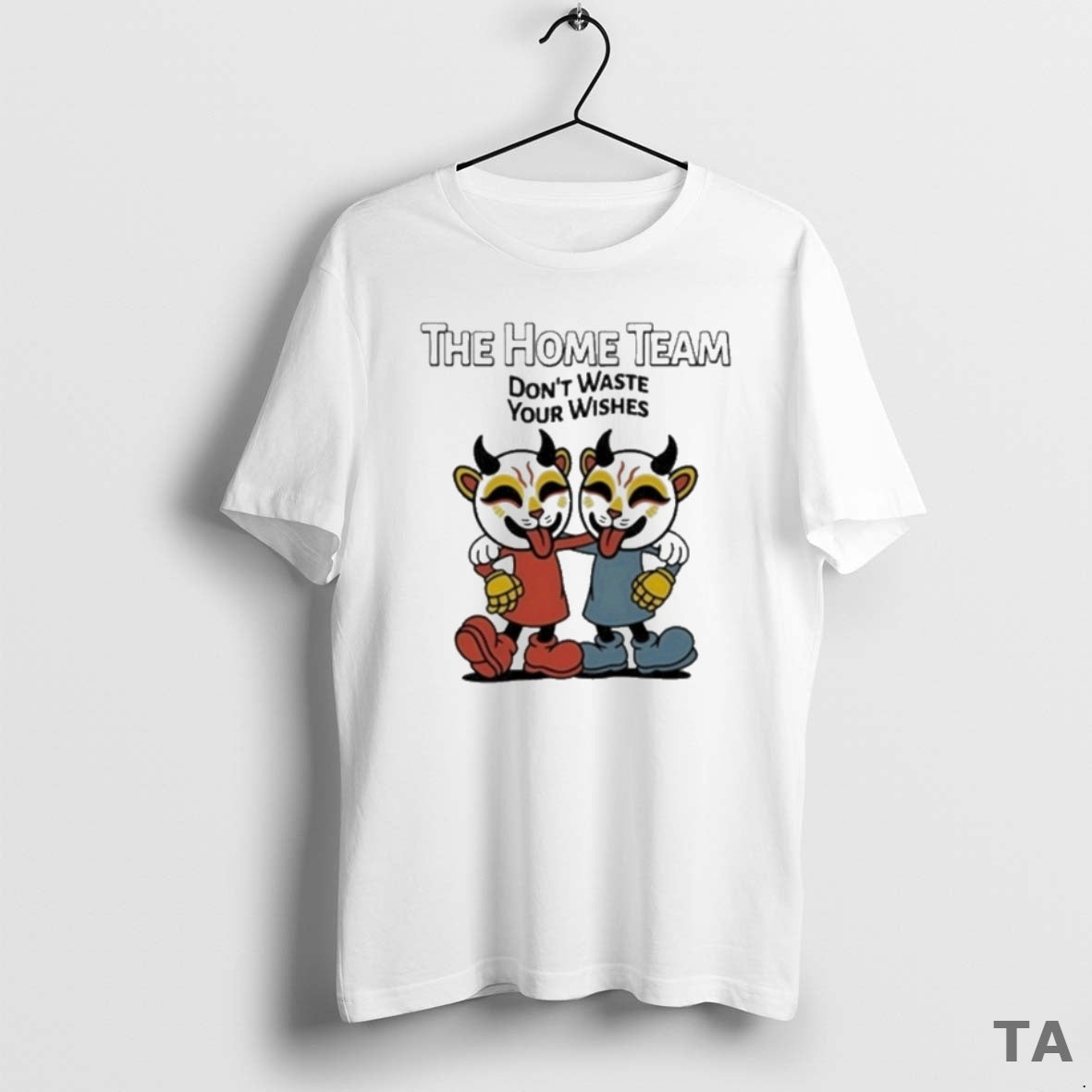 Top The Home Team Dont Waste Your Wishes Cuphead T Shirt Sweater Hoodie, Sweatshirt | HypeCrazeTee.com