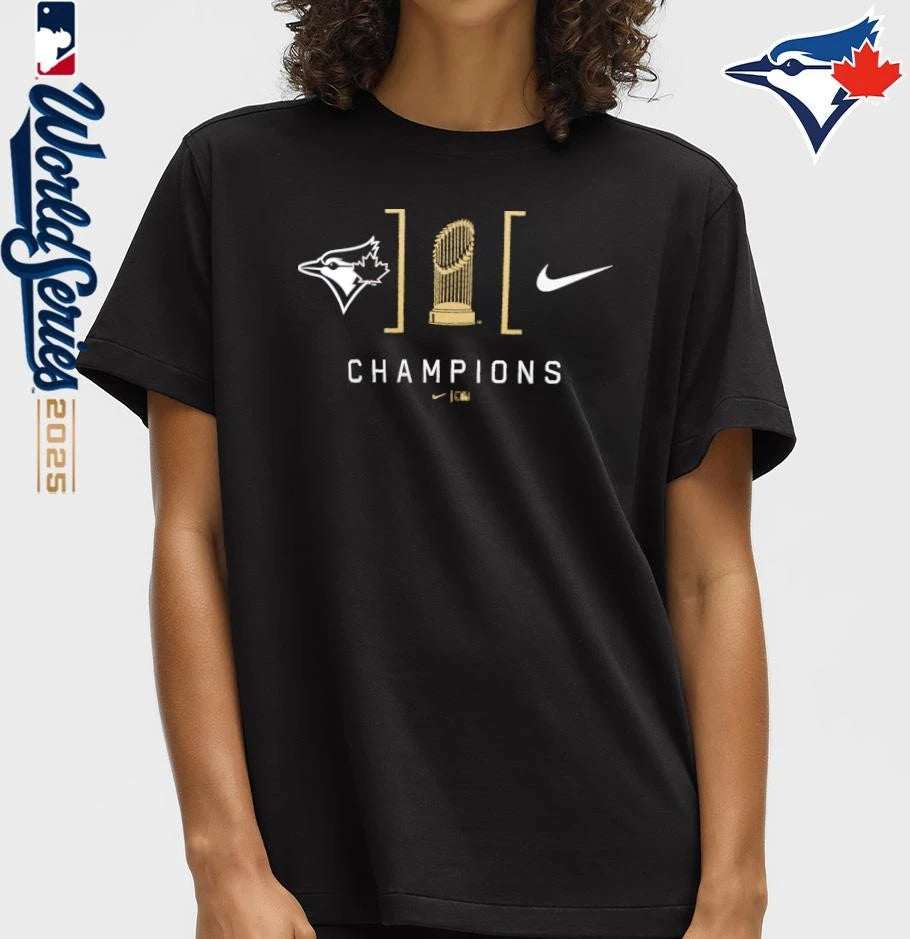 Toronto Blue Jays 2025 World Series Champions Lockup T-Shirt