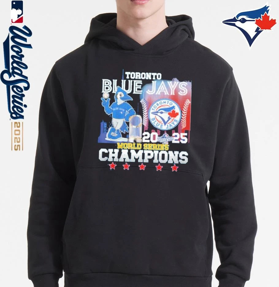 Toronto Blue Jays 2025 World Series Want It All Champions Mascot T-Shirt