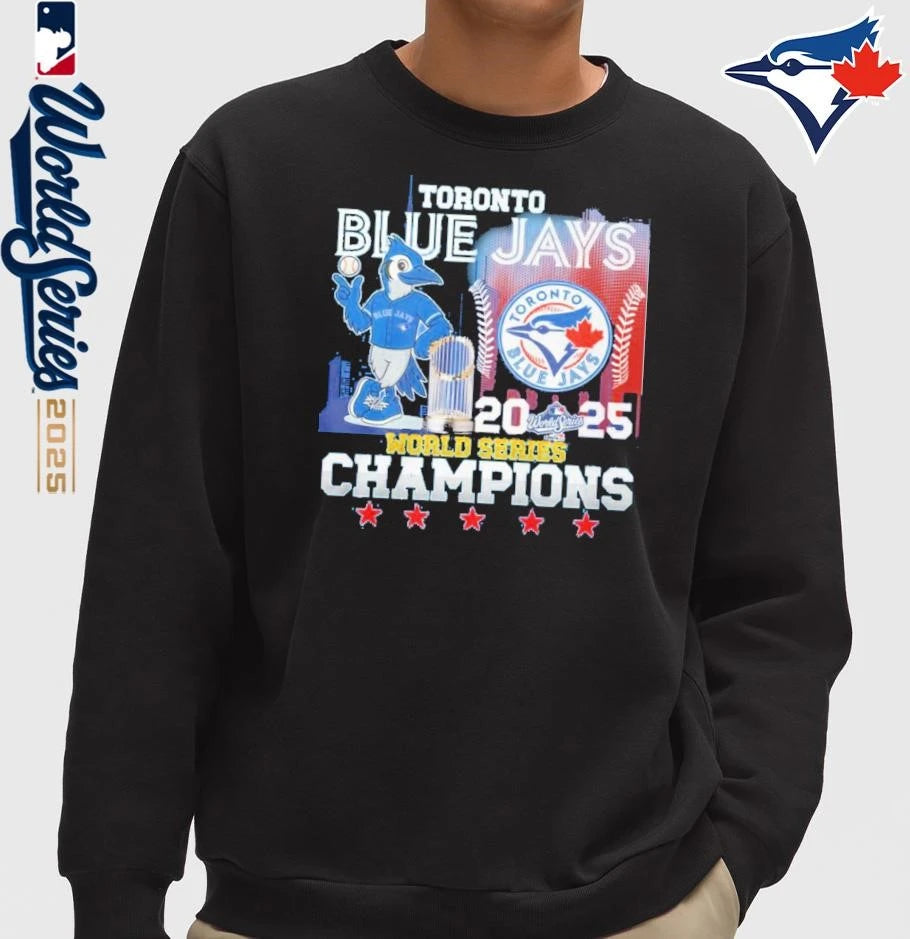 Toronto Blue Jays 2025 World Series Want It All Champions Mascot T-Shirt