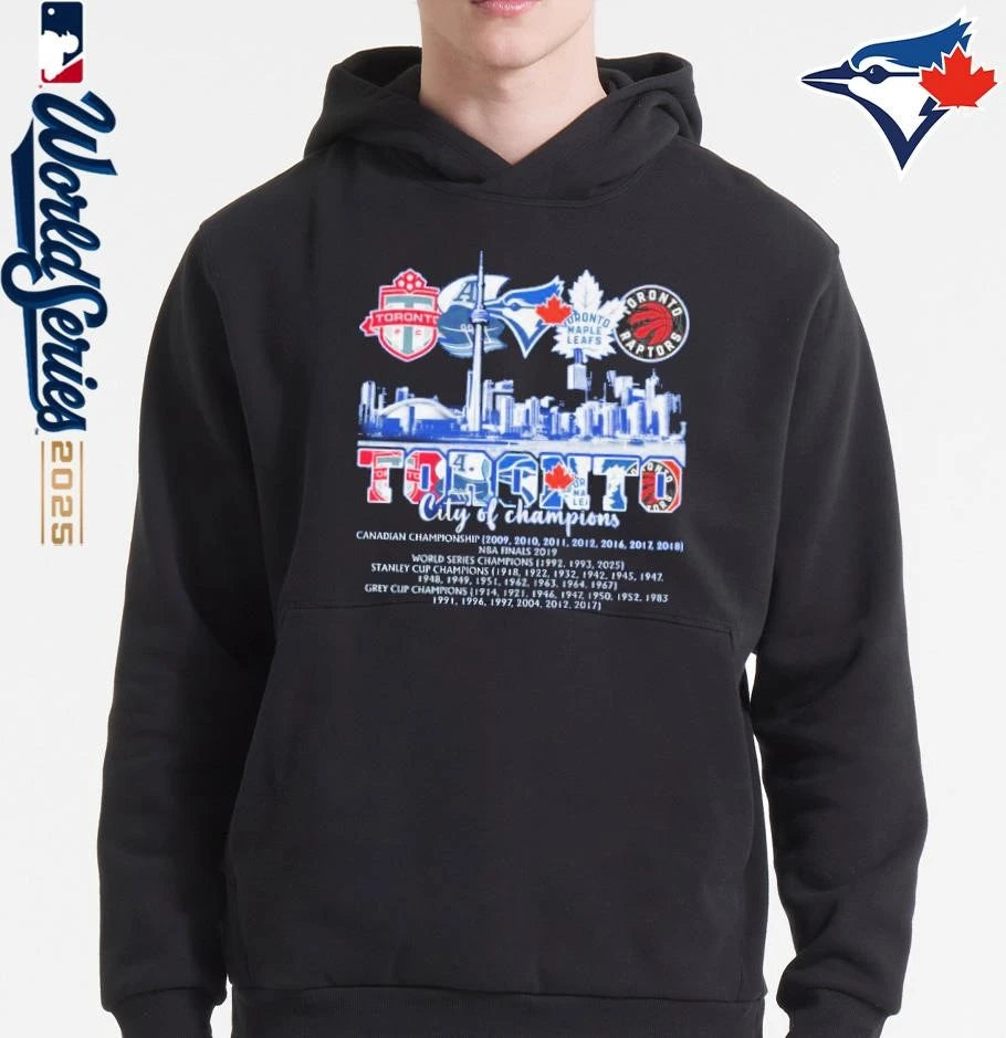 Toronto Blue Jays Toronto City Of Champions 2025 T-Shirt