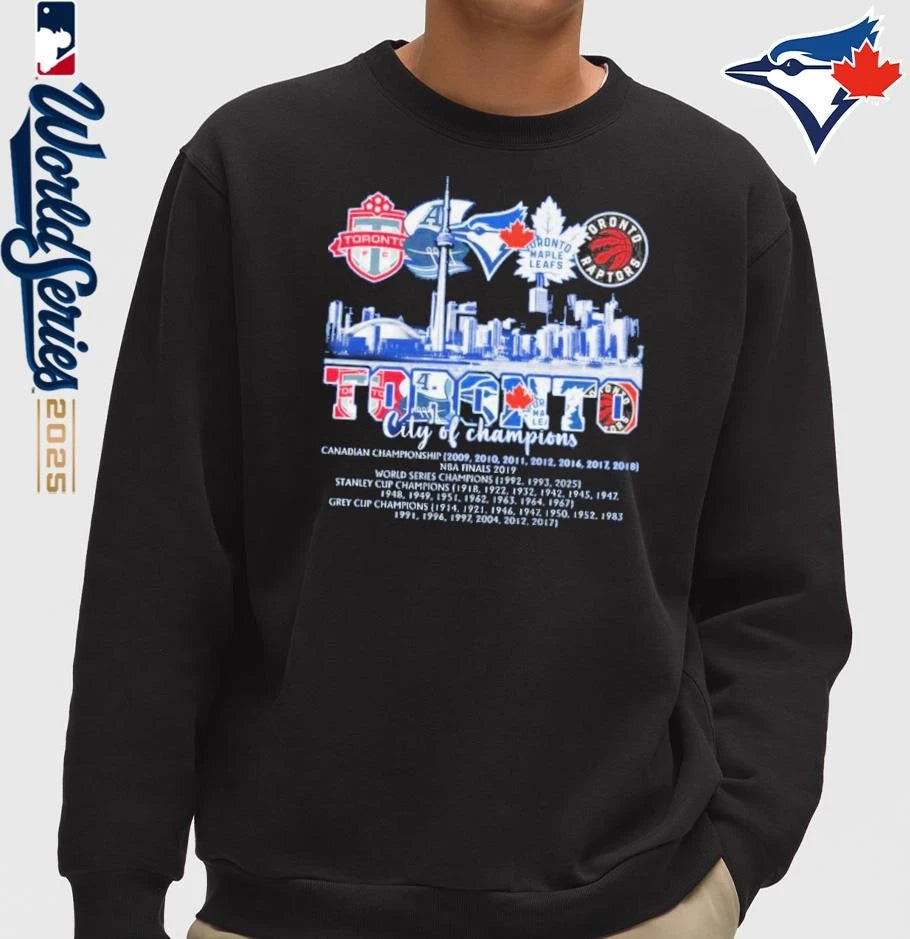 Toronto Blue Jays Toronto City Of Champions 2025 T-Shirt