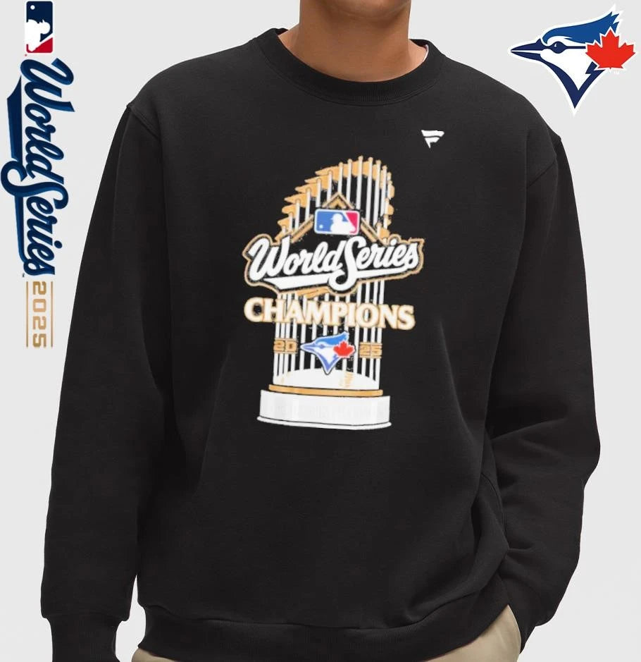Toronto Blue Jays Trophy 2025 World Series Champions Grapich T-Shirt