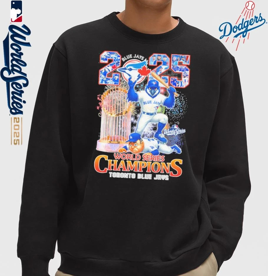 Toronto Blue Jays Victory Dodgers 2025 World Series Champions T-Shirt
