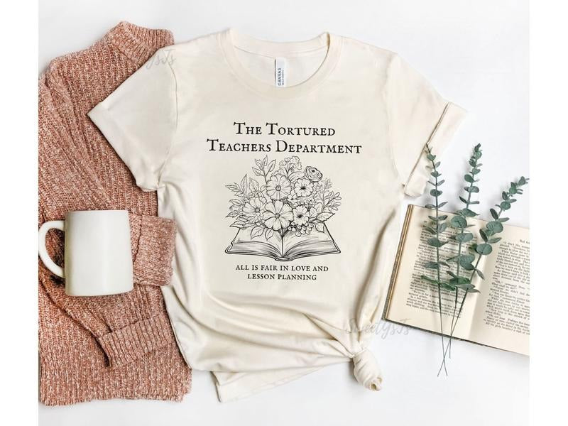 Tortured Teachers Department Funny Teacher Shirt Trending Teacher Memes Teacher All Is Fair Teacher T-Shirts, Hoodie, Sweatshirt