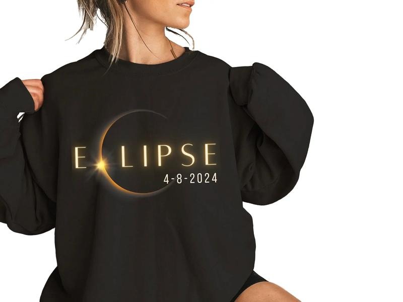Total Solar Eclipse 2024 Sweatshirt, Eclipse  April 8th 2024 Shirt Hoodie | HypeCrazeTee.com