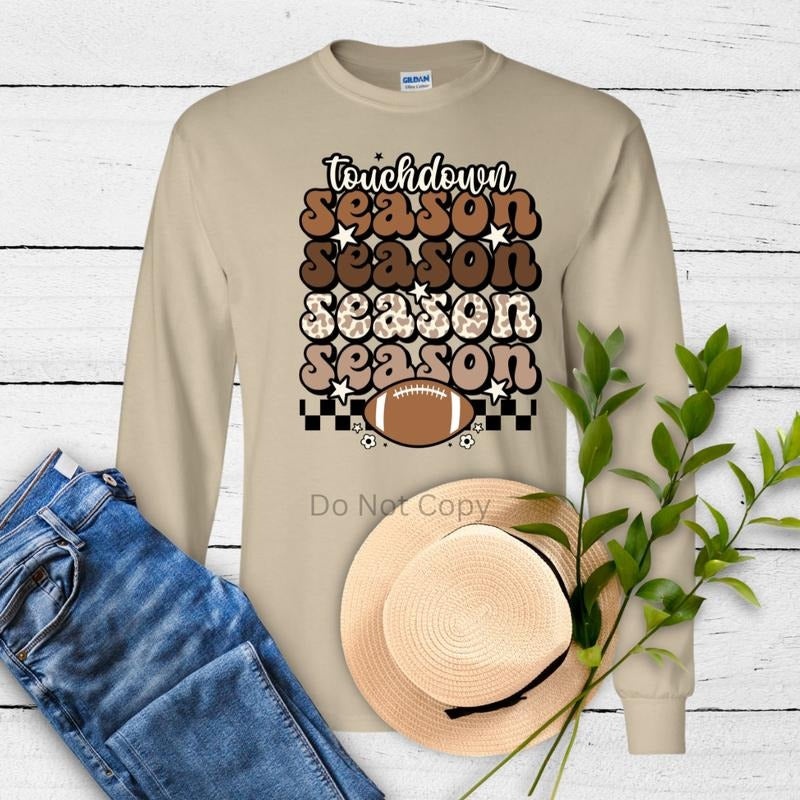 Touchdown Season DTF Transfer ONLY -This is NOT a T Shirt Hoodie, Sweatshirt | HypeCrazeTee.com