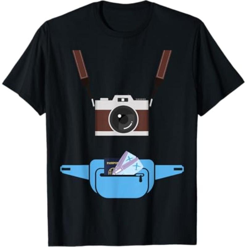 Tourist Spirit Day Camera Passport Fanny-pack T-Shirt Hoodie, Sweatshirt | HypeCrazeTee.com