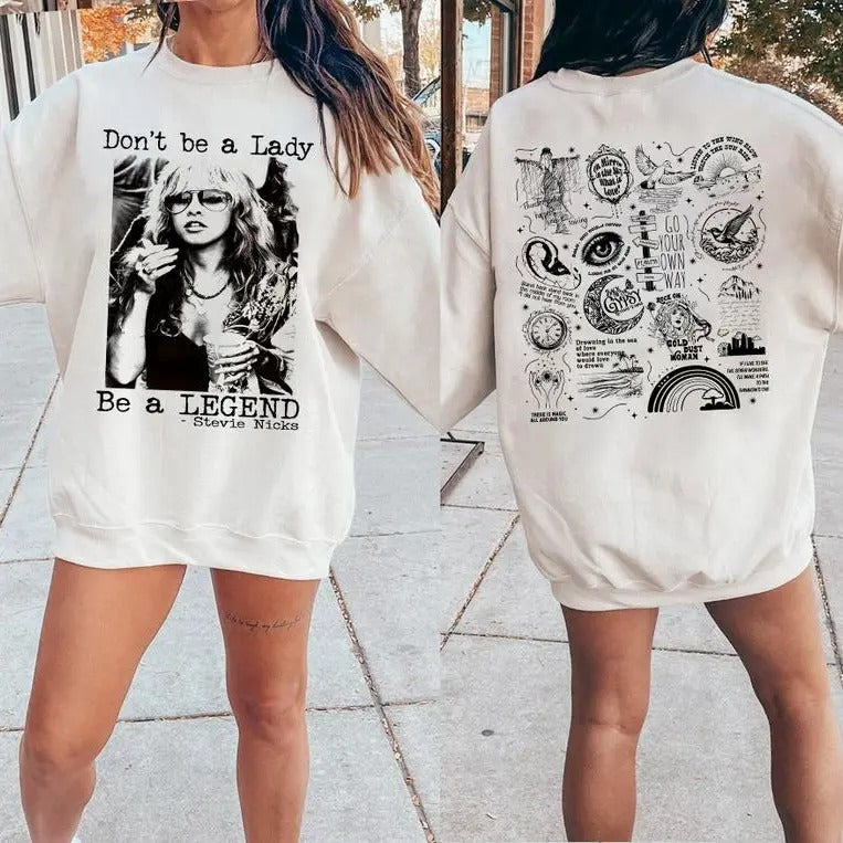 Tracklist Stevie Nicks 2 Sides Newest TShirt - Sweatshirt- Hoodie, Silver Springs Shirt, Gifts For Her | HypeCrazeTee.com