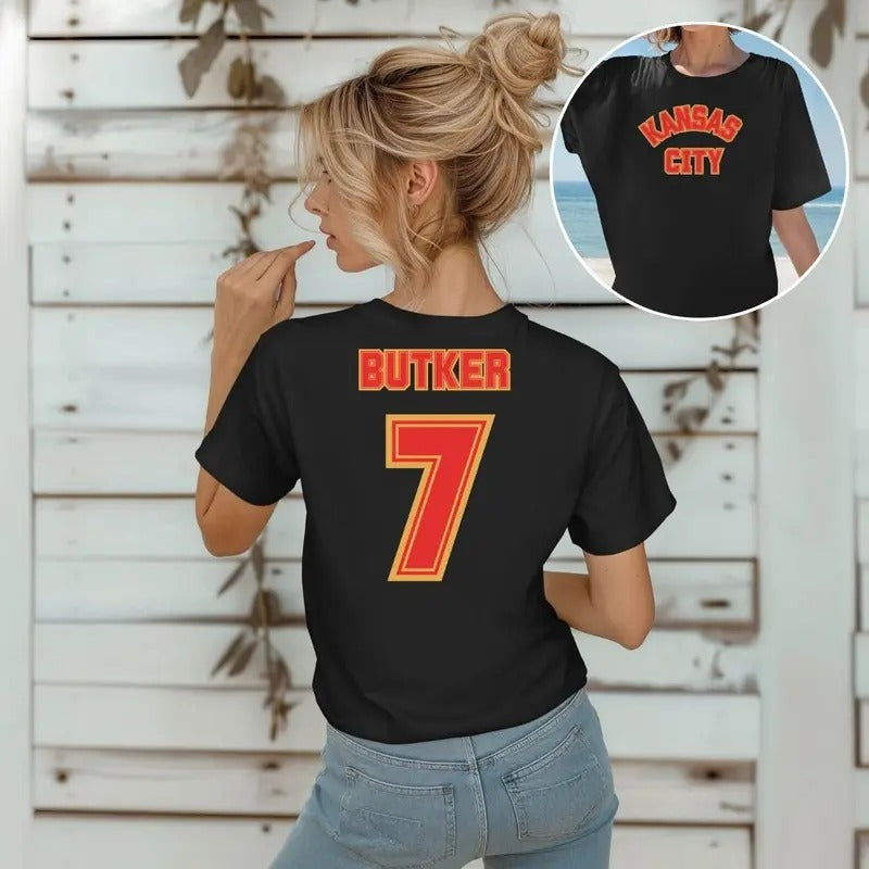 Travis Butker 7 Player Tee, Kansas City Chiefs Shirt, Perfect For Game Day, Conservative Gift, Butker 7, Kansas City T...