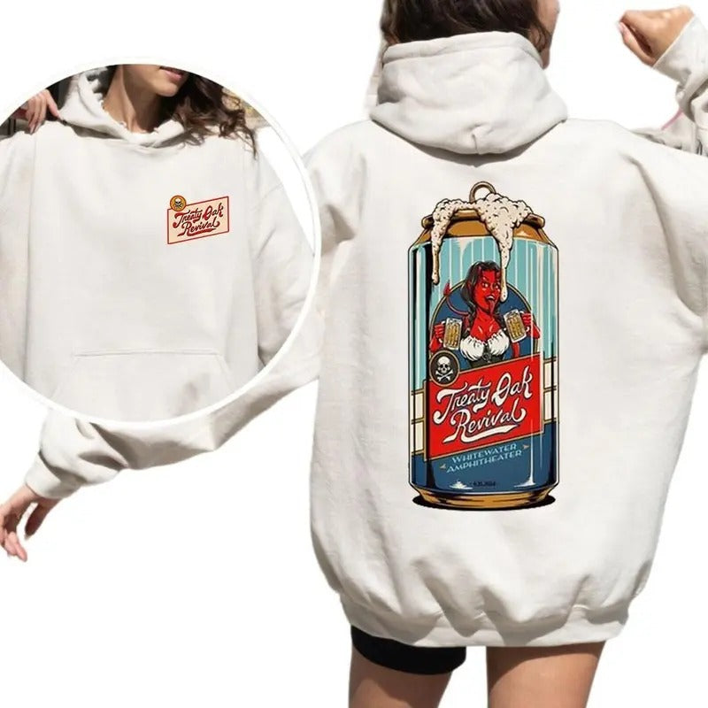 Treaty Oak Revival 2 Sides Hoodie - Sweatshirt - Tee for Men and Women | HypeCrazeTee.com