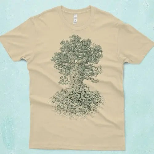 Tree Shirt - Gnarled Tree Tshirt - Men's Graphic Tee - Tree of Life - Scatterbrain Tees