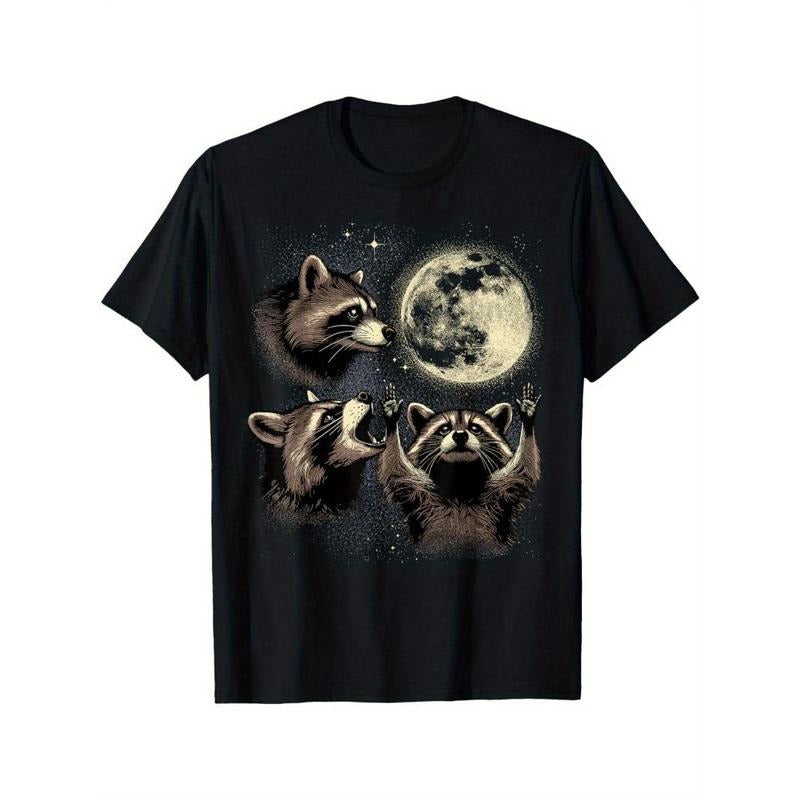 Tree Raccoon Moon Shirt Raccoon Moon Panda Made USA T-Shirts, Hoodie, Sweatshirt