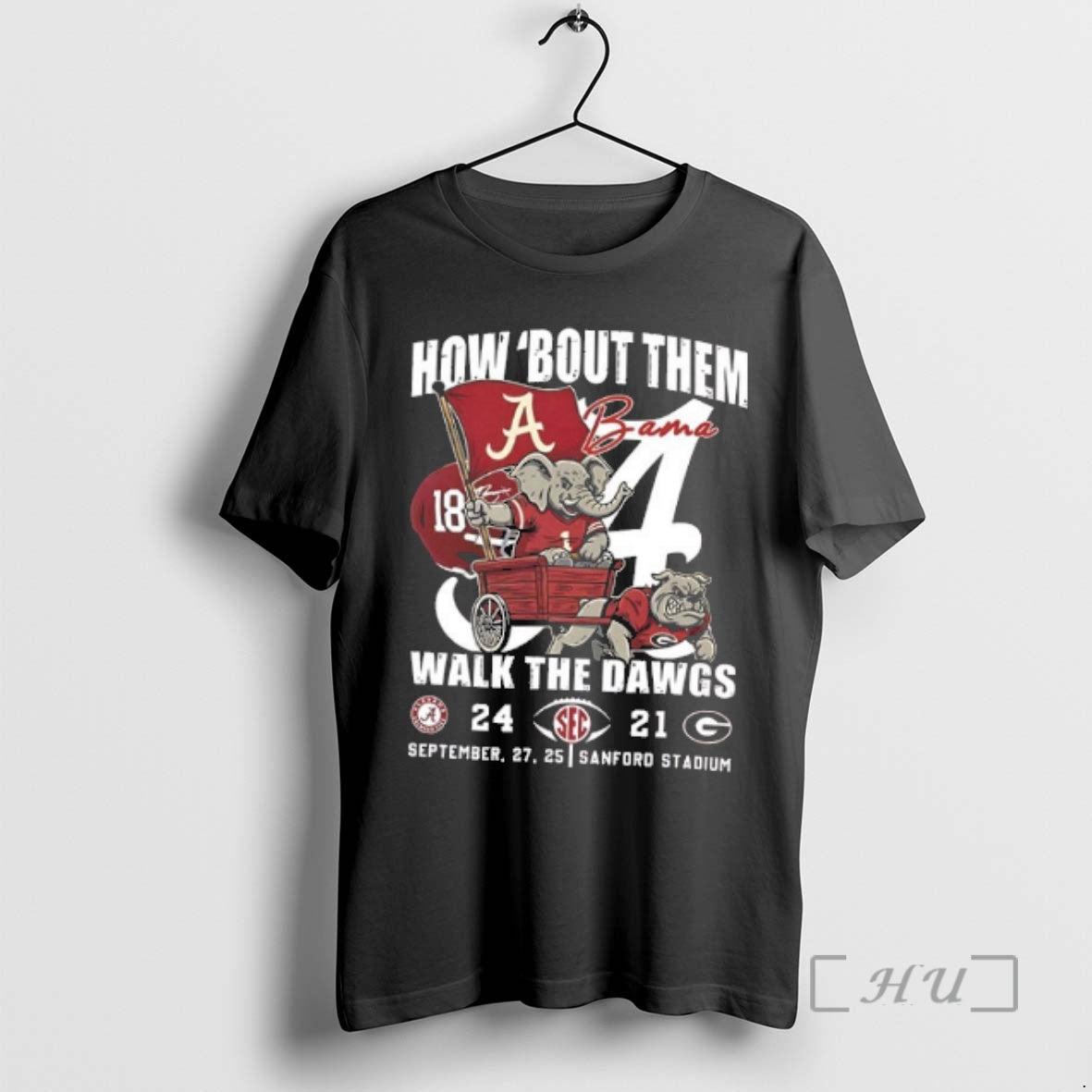 Trending Alabama 18 Beat Georgia 24 21 How Bout Them Walk The Dawgs 2025 T-Shirts, Hoodie, Sweatshirt | HypeCrazeTee.com
