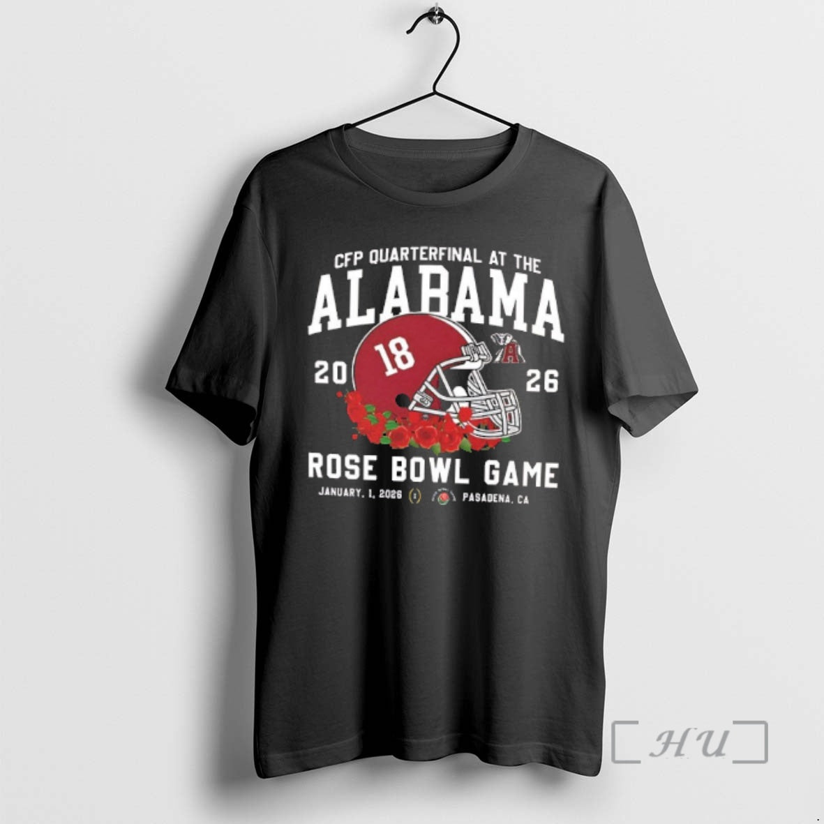 Trending Alabama Crimson Tide Cfp Quarterfinal At The 2025 Rose Bowl Game Helmet 2 Sided T-Shirts, Hoodie, Sweatshirt