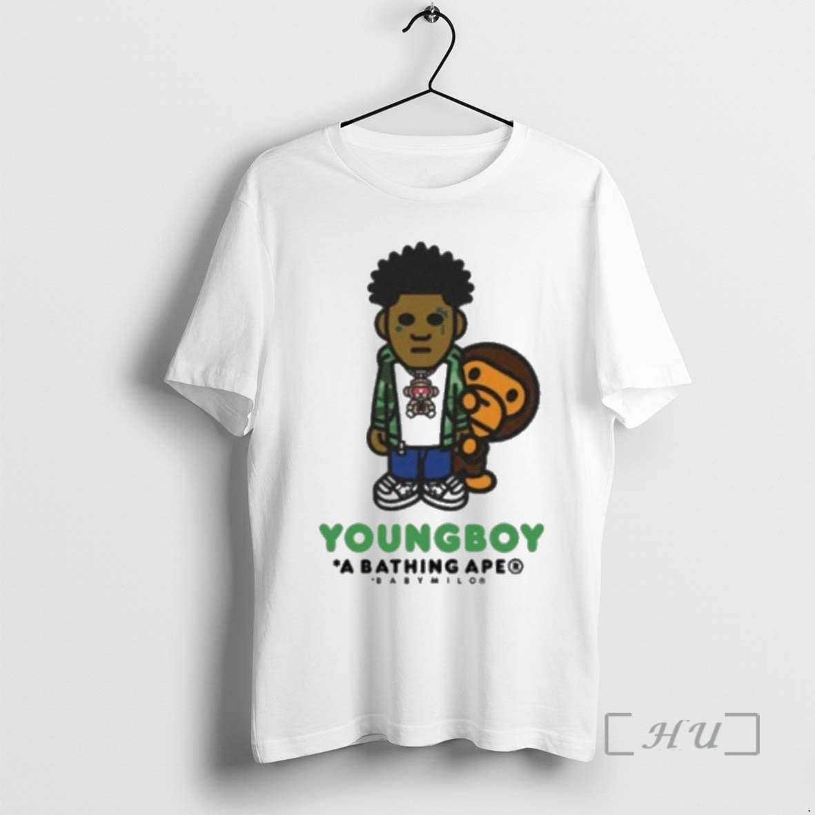 Trending Bape X Youngboy Never Broke Again Milo T-Shirts, Hoodie, Sweatshirt | HypeCrazeTee.com