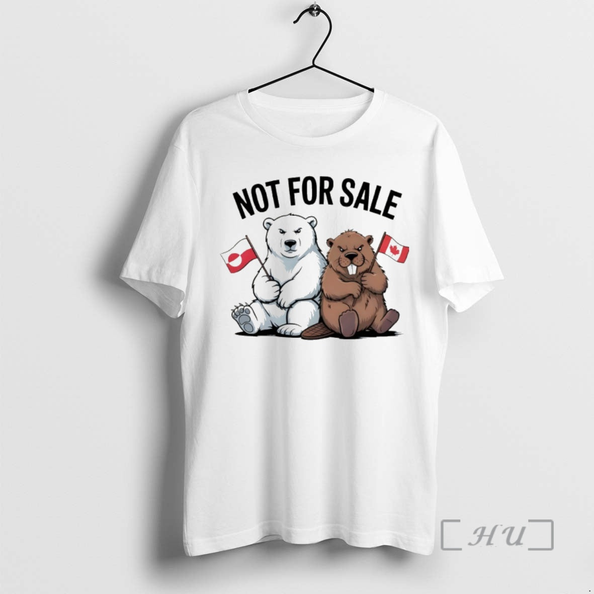 Trending Bear And Beaver Canada And Greenland Is Not For Sale Anti Maga Premium T-Shirts, Hoodie, Sweatshirt