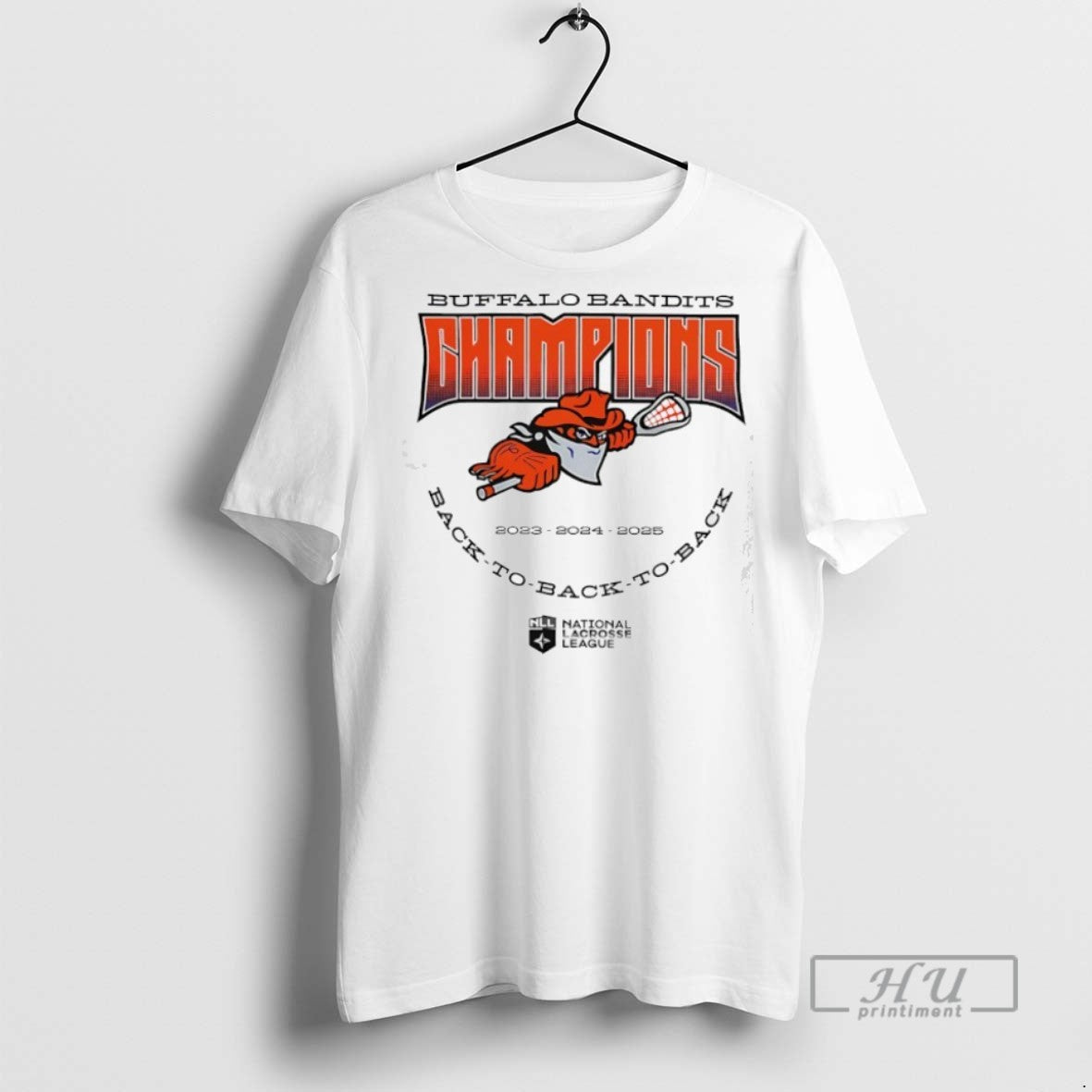 Trending Buffalo Bandits Back To Back To Back Nll Champions 2025 Graphic Tee Shirts
