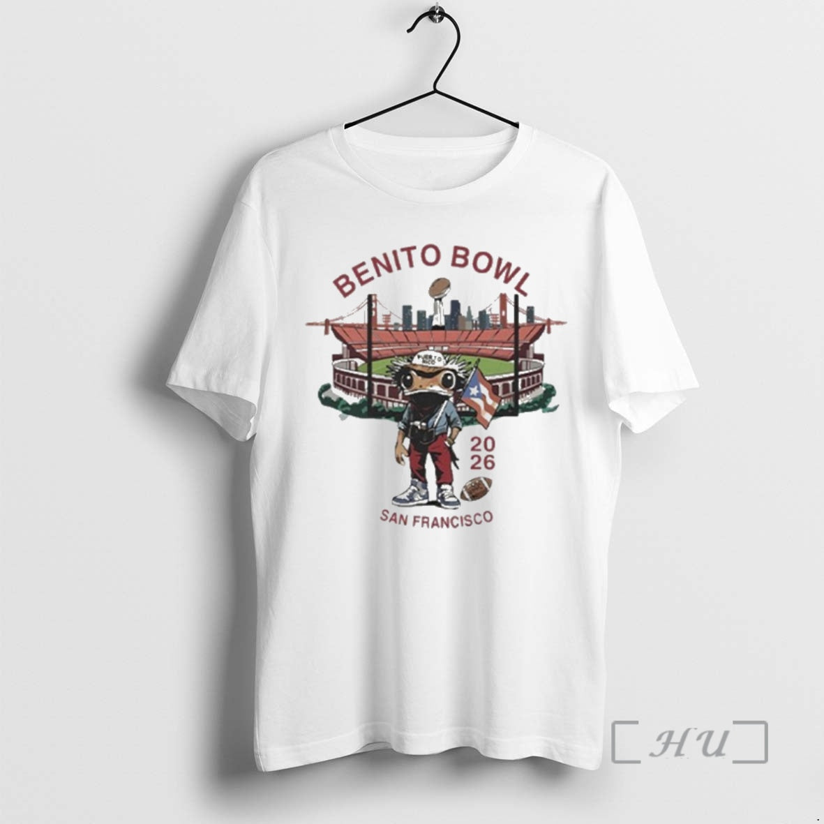 Trending Bunny Football Benito Bowl San Francisco 2026 T-Shirts, Hoodie, Sweatshirt | HypeCrazeTee.com