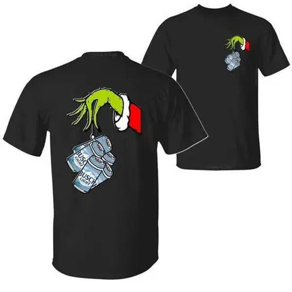 Trending Busch Light Christmas Green Stolen Beer T-shirt 2 sides for men and women Hoodie, Sweatshirt | HypeCrazeTee.com