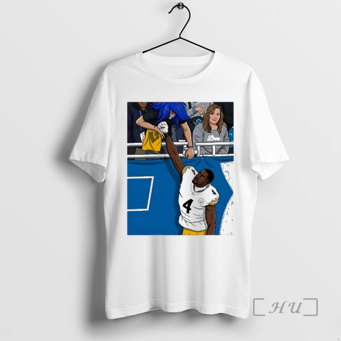 Trending Dk Metcalf Punched A Detroit Art Picture T-Shirts, Hoodie, Sweatshirt | HypeCrazeTee.com