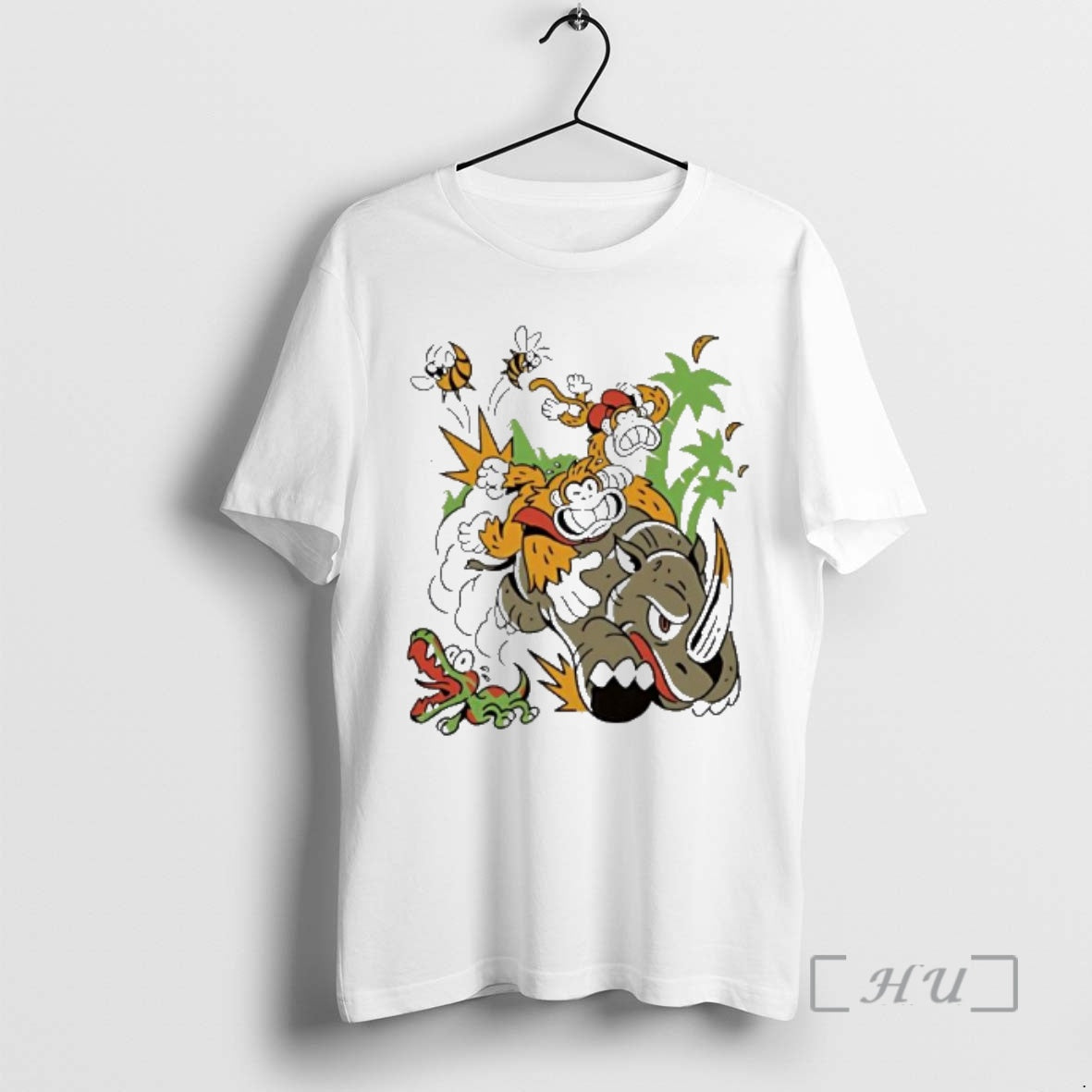 Trending Donkey Kong Country Jungle Rush Cute Cartoon T-Shirts, Hoodie, Sweatshirt | HypeCrazeTee.com