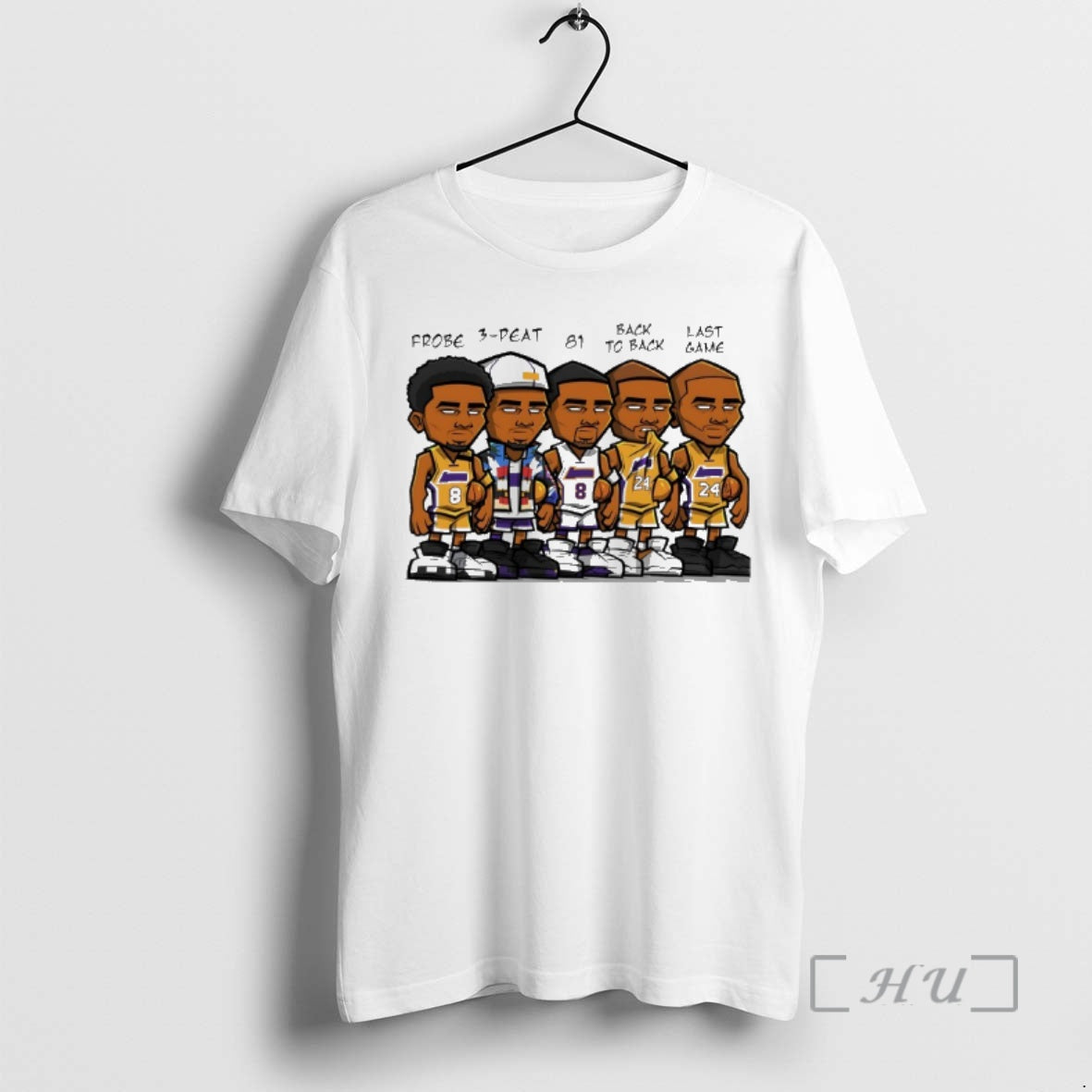 Trending Frobe 3 Peat 81 Back To Back Last Game Nba Player Cartoon Premium T-Shirts, Hoodie, Sweatshirt | HypeCrazeTee.com