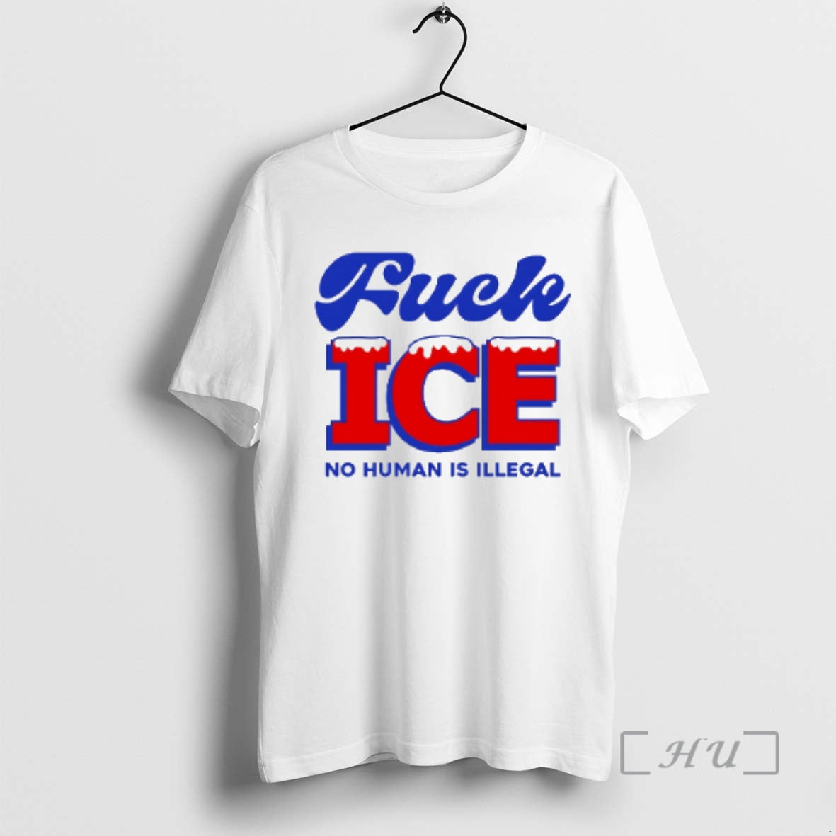 Trending Fuck Ice No Human Is Illegal T-Shirts, Hoodie, Sweatshirt | HypeCrazeTee.com