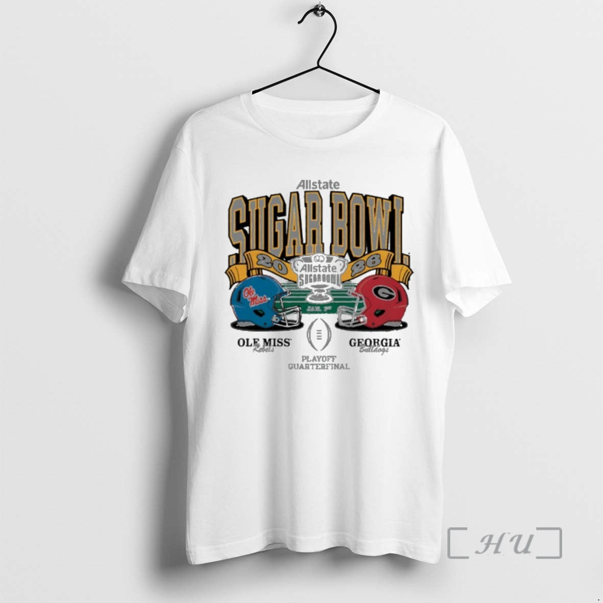 Trending Georgia Vs Ole Miss 2026 Sugar Bowl Head To Head Premium T Shirts Sweater Hoodie, Sweatshirt | HypeCrazeTee.com