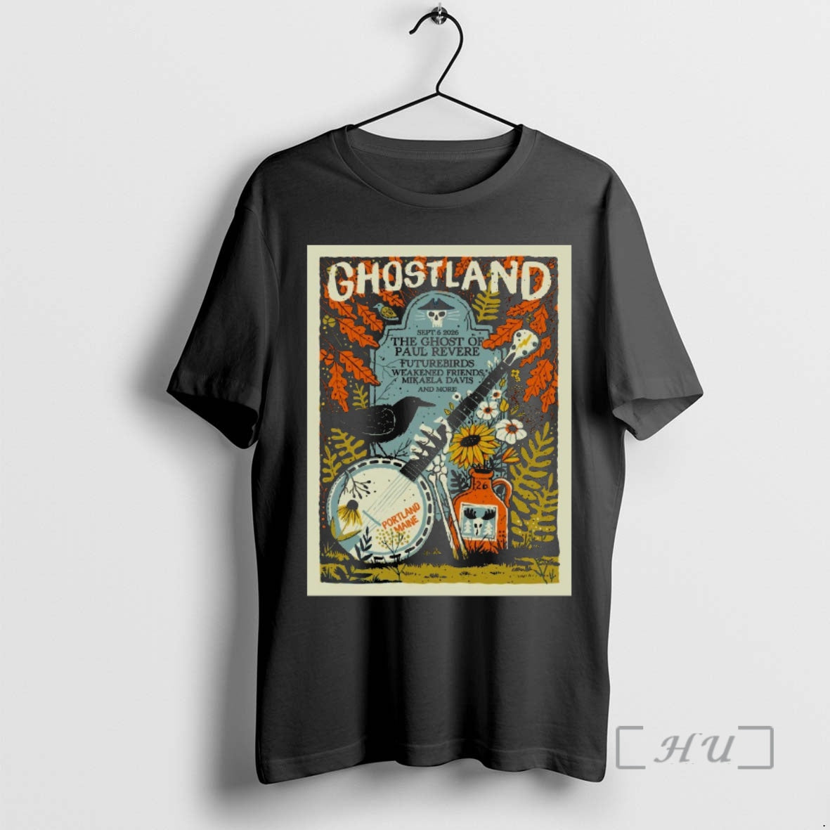 Trending Ghostland September 6 2026 The Ghost Of Paul Revere Portland Maine Premium T Shirts Hoodie, Sweatshirt