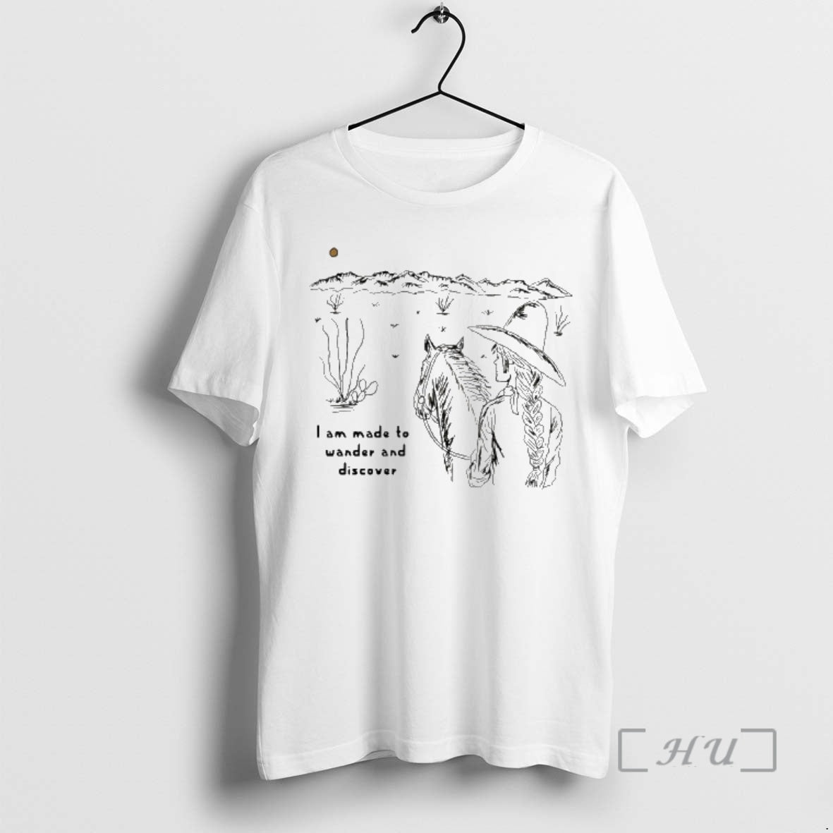 Trending Girl Cowboy I Am Made To Wander And Discover T-Shirts, Hoodie, Sweatshirt | HypeCrazeTee.com