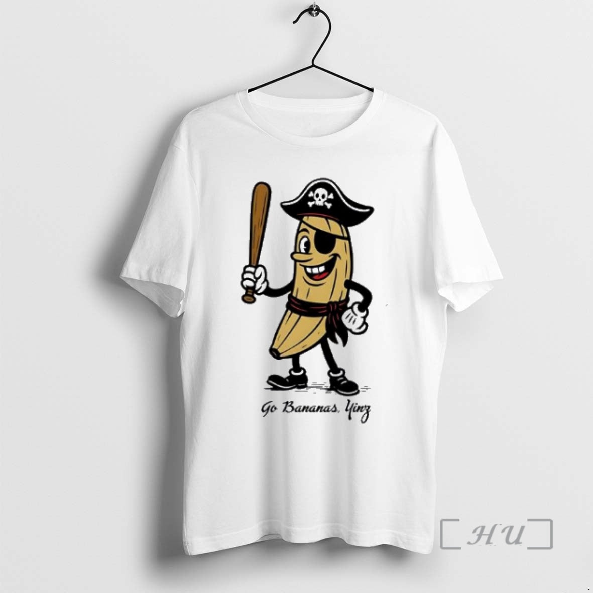 Trending Go Bananas Yinz Cute Funny Baseball T-Shirts, Hoodie, Sweatshirt | HypeCrazeTee.com