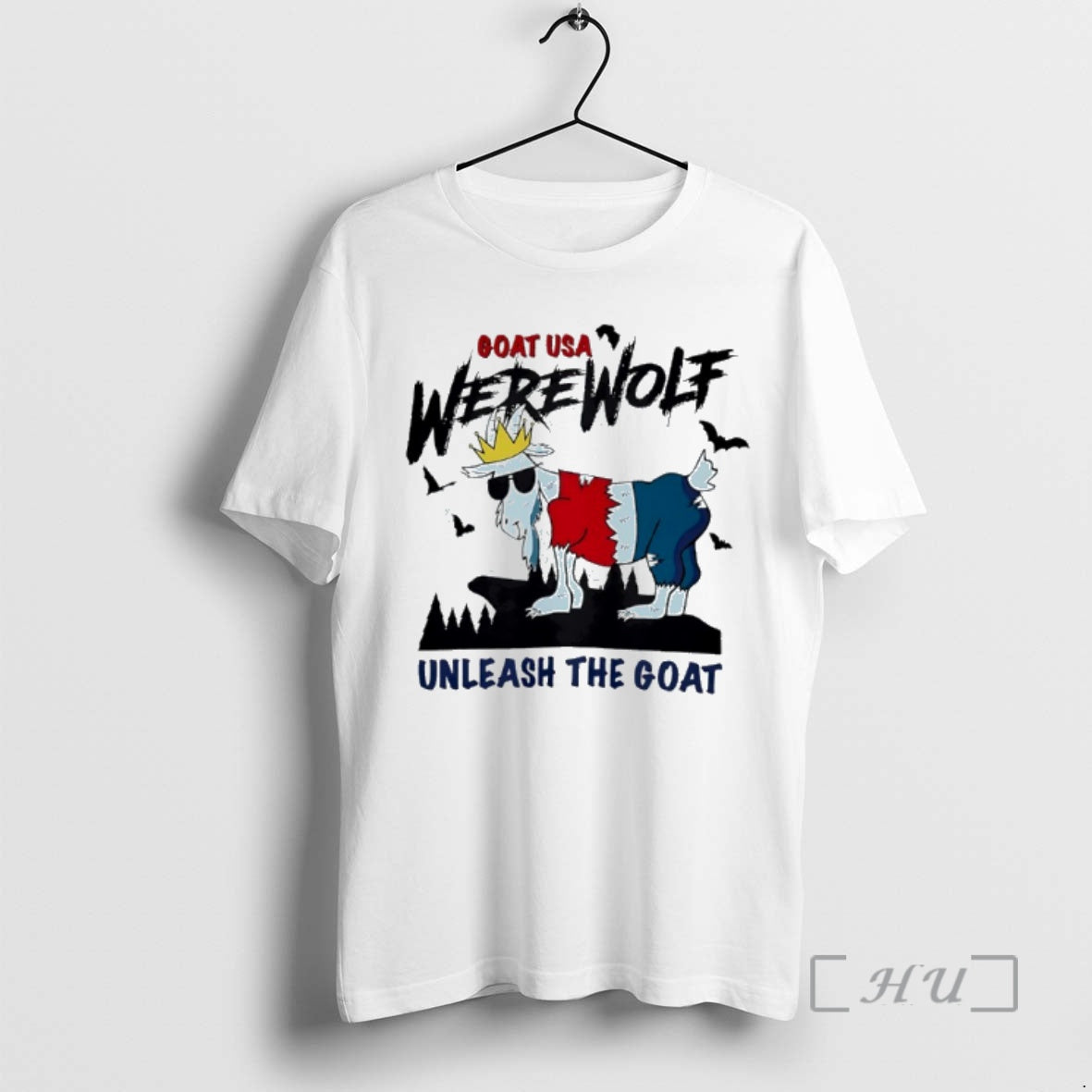 Trending Goat Usa Werewolf Unleash The Goat T-Shirts, Hoodie, Sweatshirt | HypeCrazeTee.com