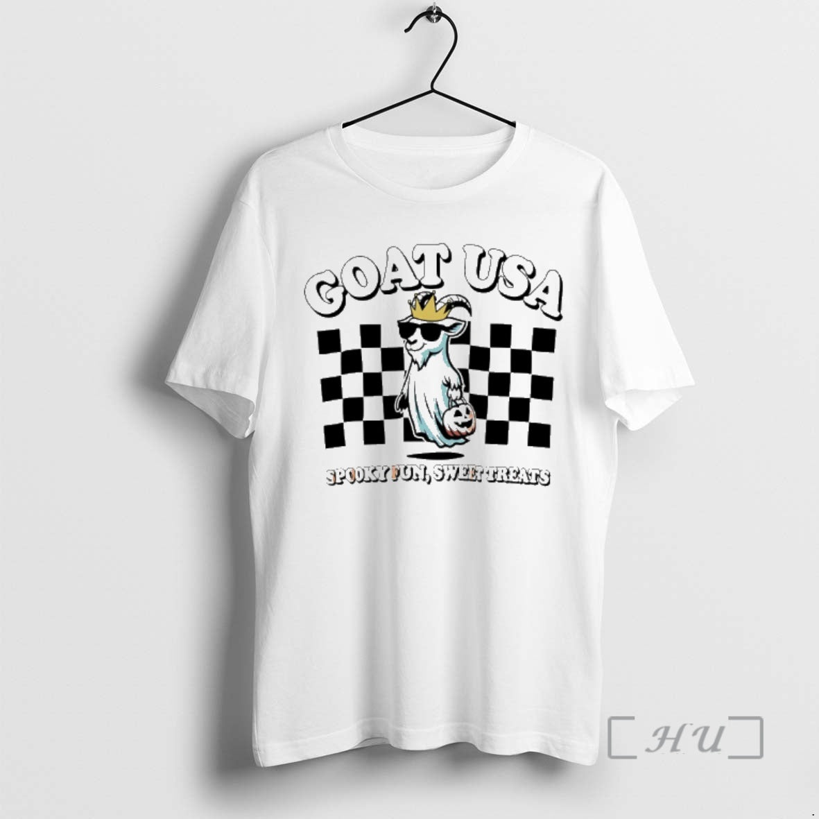 Trending Goat Usa Spooky Fun And Sweet Treats T-Shirts, Hoodie, Sweatshirt | HypeCrazeTee.com