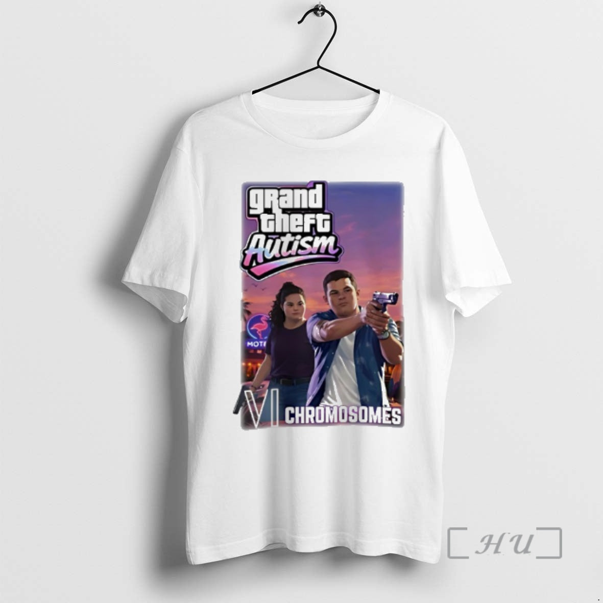 Trending Grand Theft Autism Vi Chromosomes Down Syndrome T-Shirts, Hoodie, Sweatshirt | HypeCrazeTee.com