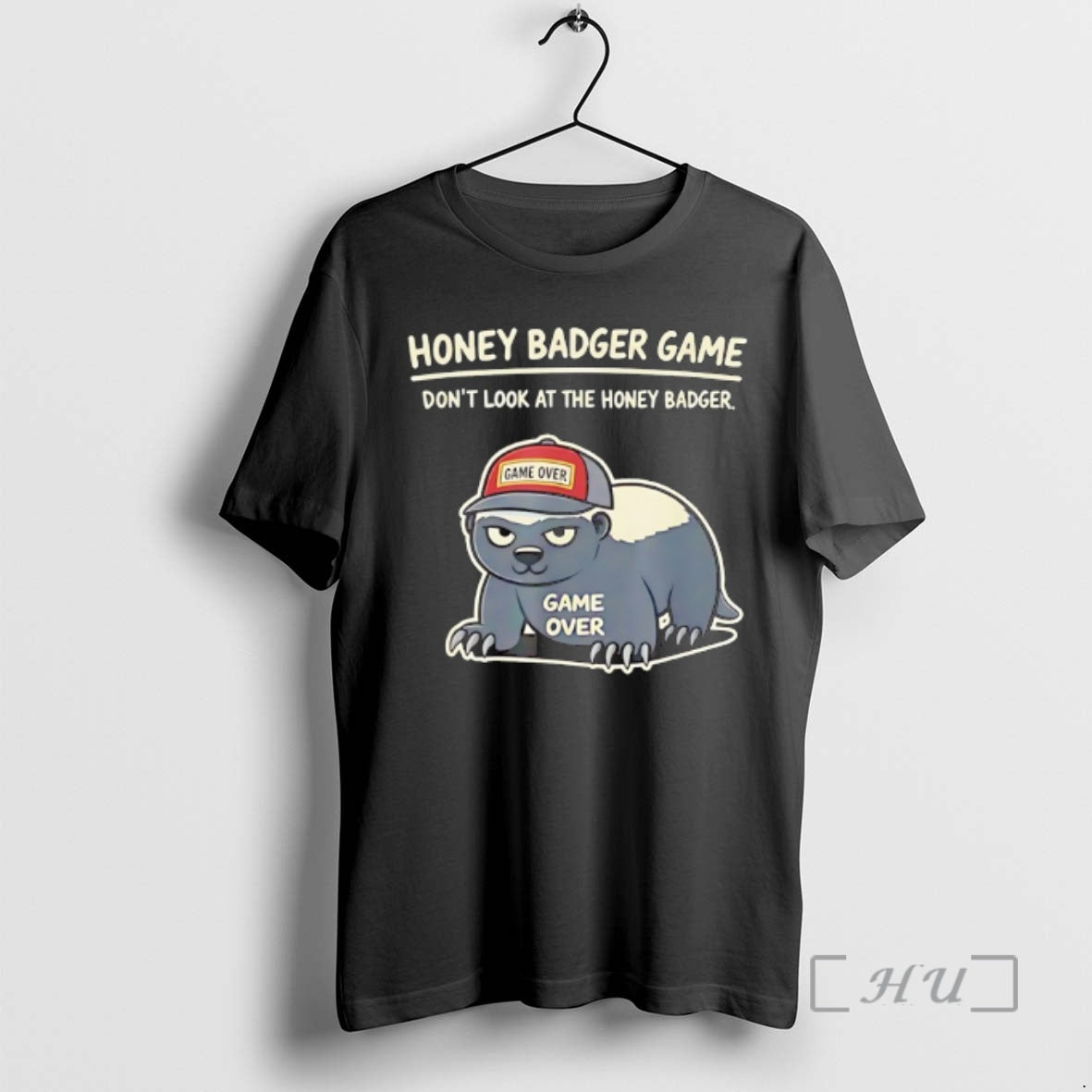 Trending Honey Badger Game Dont Look At The Honey Badger Game Over Premium T Shirts Hoodie, Sweatshirt | HypeCrazeTee.com