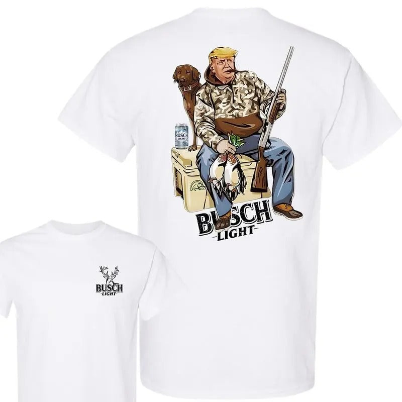 Trending Hunter Tr4mp Busch Light Beer Lovers T-shirt Cotton 2 sides Menswear Top Hoodie, Sweatshirt | HypeCrazeTee.com