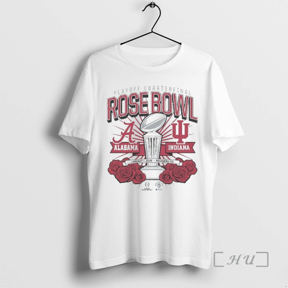 Trending Indiana Hoosiers Alabama Crimson Tide 2025 Cfp Rose Bowl Matchup Premium T Shirts Sweater Hoodie, Sweatshirt